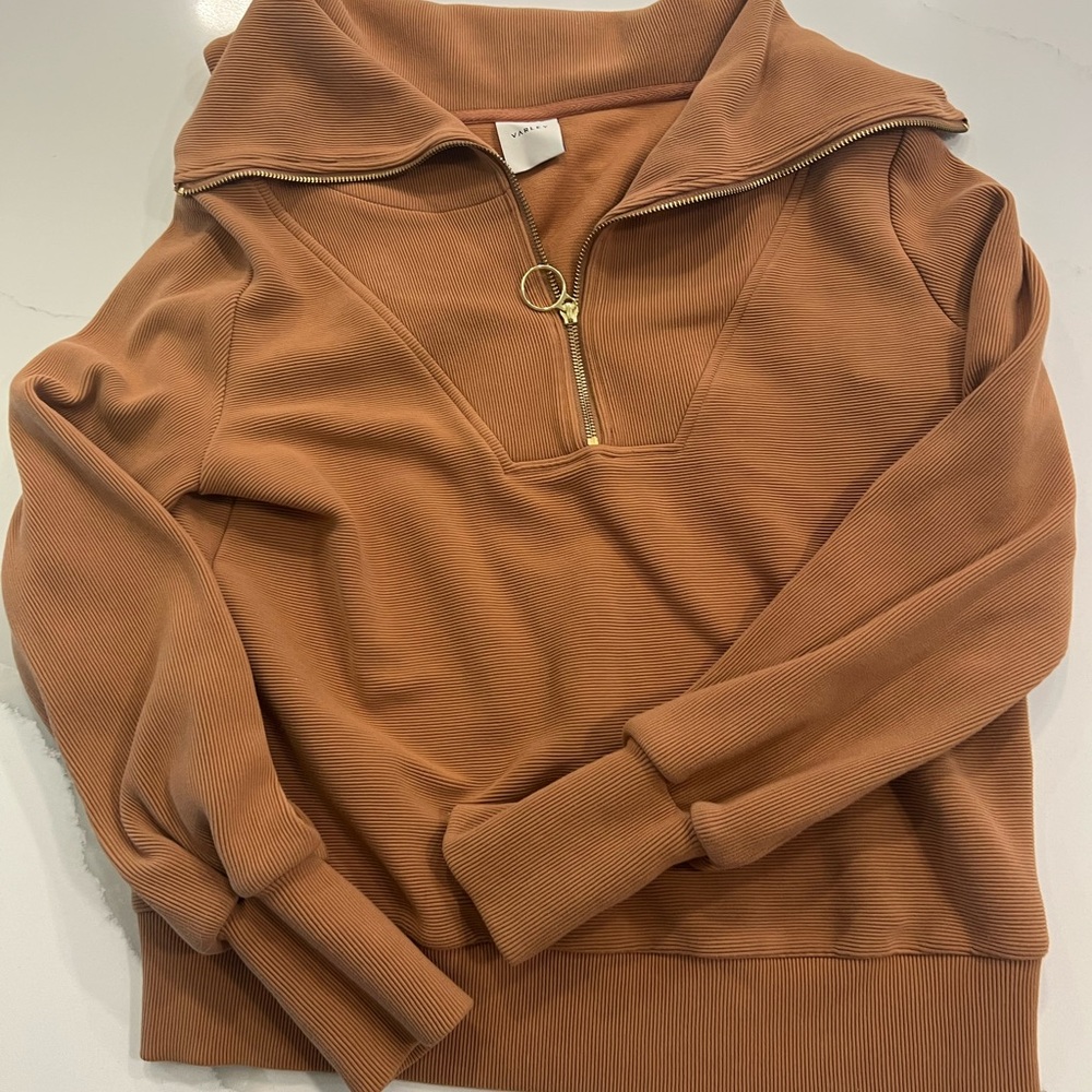 Varley Vine bronze color Quarter-Zip Pullover
